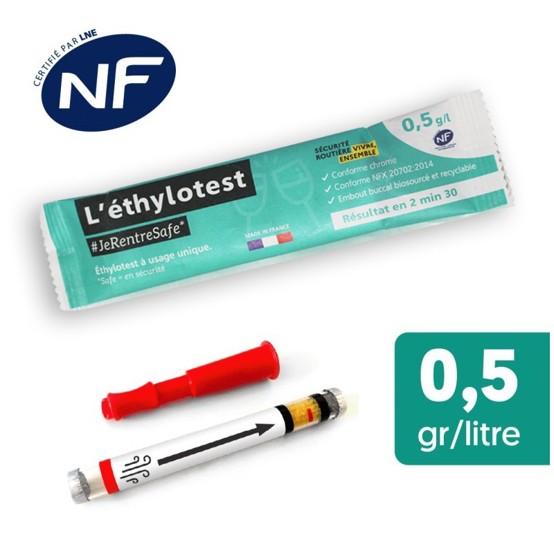Éthylotest (Jetable NF)